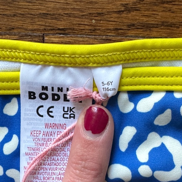 NWT Blue Leopard Print Kids Swim Set - Picture 3 of 6